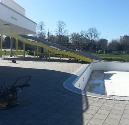 Bestrating zwembad de Fakkel Ridderkerk