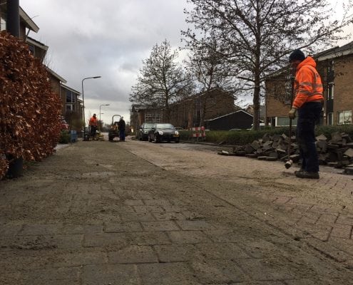 Hoflaan renovatie straatwerk